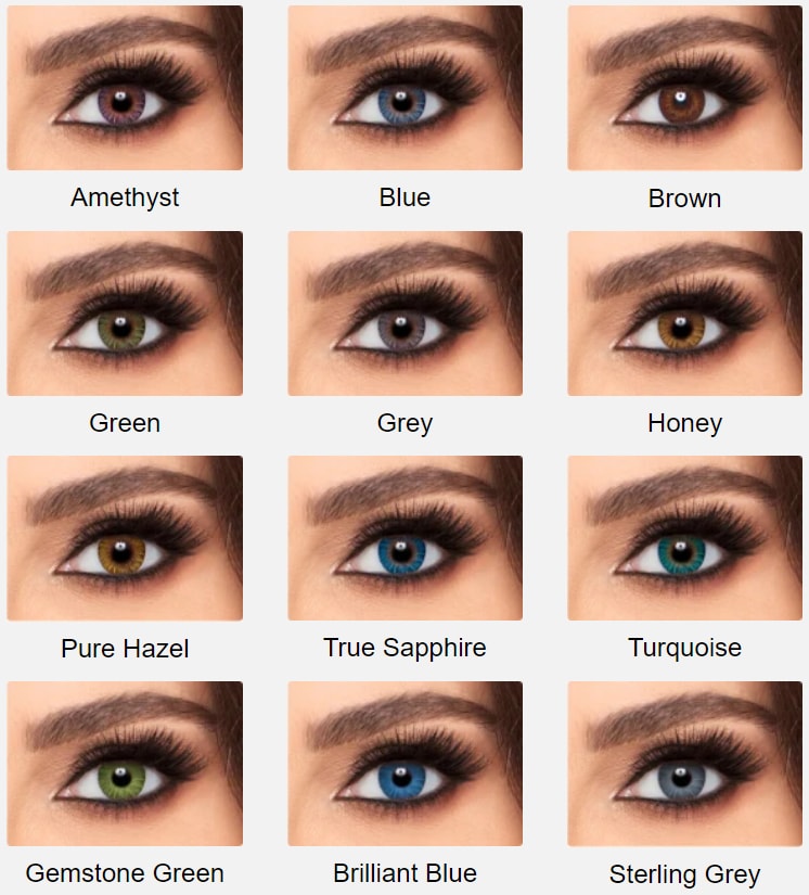 acuvue color contact lenses for dark eyes